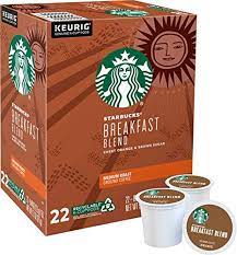 Photo 1 of  Starbucks Breakfast Blend Medium Roast Single Cup Coffee for Keurig Brewers, Box of 22 K-Cup Pods