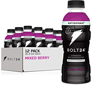 Photo 1 of BOLT24 Antioxidant, Advanced Electrolyte Drink Fueled by Gatorade, Vitamin A & C, Mixed Berry, No Artificial Sweeteners or Flavors, Great for Athletes, 16.9 Fl Oz, (12 Pack)
16.9 Fl Oz (Pack of 12)