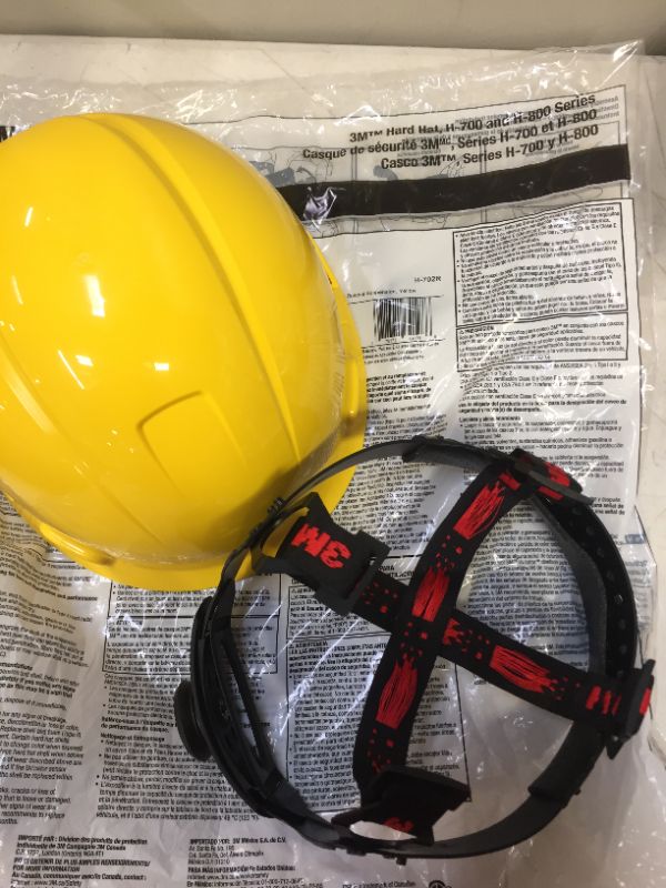 Photo 2 of 3M H702r H-700 Series Hard Hat With 4 Point Ratchet Suspension, Yellow
