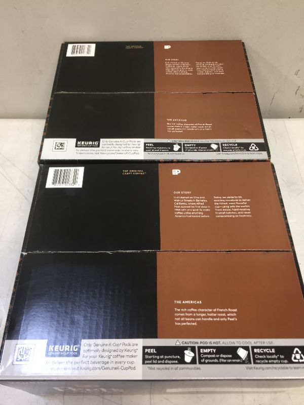 Photo 1 of ** EXP 11/26/2021*** Peet's Coffee French Roast, Dark Roast, 54 Count Single Serve K-Cup Coffee Pods for Keurig Coffee Maker -- 2 PACK 