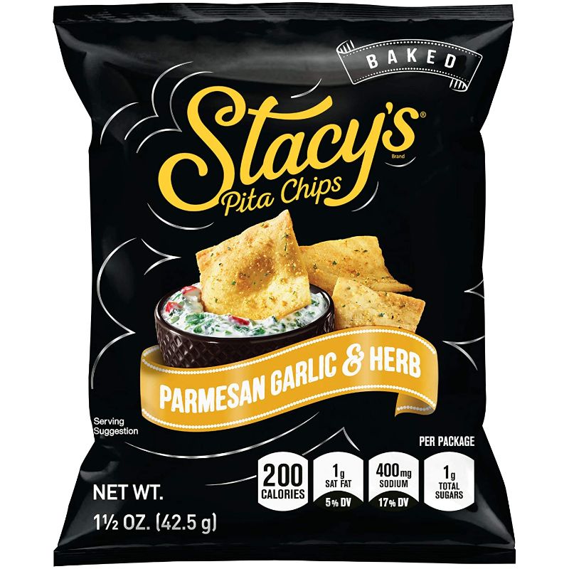 Photo 1 of **EXP 10/05/2021**** Stacy's Parmesan Garlic & Herb Flavored Pita Chips, 1.5 Ounce Bags (Pack of 24) 