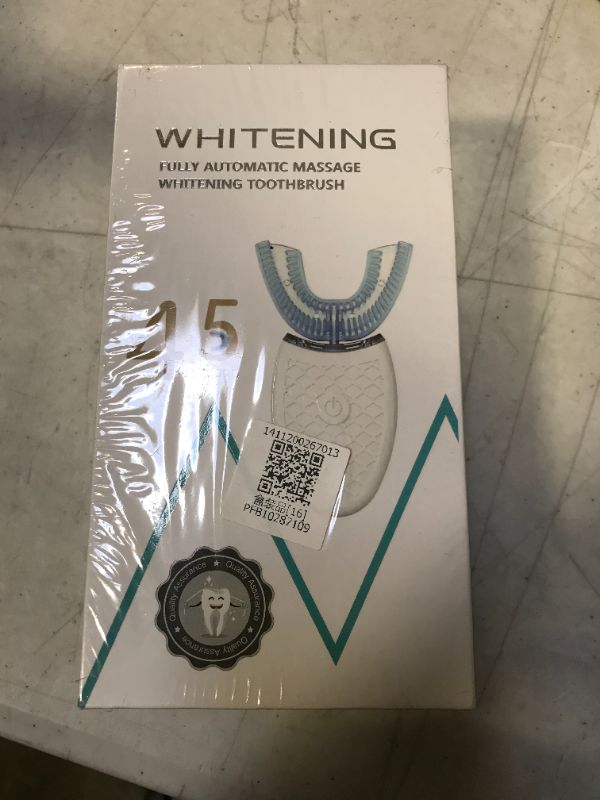 Photo 4 of ***FACTORY SEALED*** Automatic Massage Whitening Toothbrush IPX7 Waterproof Long Standby Charging Portable 360° Ultrasonic Electric Lazy Toothbrush, With LED Blue Light Whitening Lamp, Convenience Durable Clean (White)
