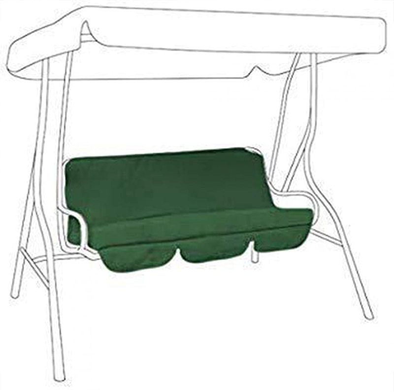 Photo 1 of Balana Swing Cushion Replacement Cover?Outdoor Patio Swing Chair Cushion,Waterproof Patio Swing Replacement Canopy Cover?Removable Porch Bench Cushion for Patio,Backyard(Green)
