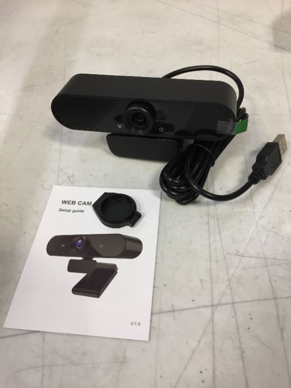 Photo 2 of [2020 Upgraded] 1080P Webcam with Microphone & Privacy Cover?ADSDIA Web Cam USB Camera?Noise Reduction Plug and Play for Zoom Skype MS Teams Online Teaching,for PC Desktop Laptop MAC
