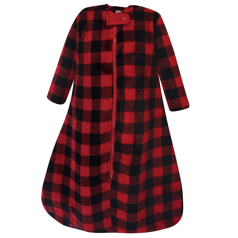 Photo 1 of Hudson Baby Unisex Baby Plush Sleeping Bag, Sack, Blanket, Buffalo Plaid Long-Sleeve, 12-18 Months
