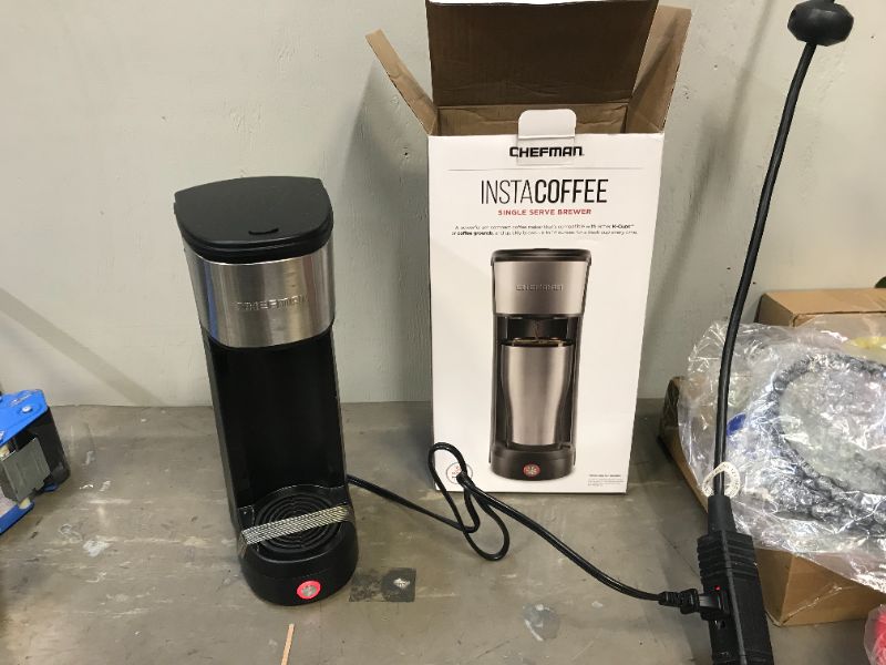 Photo 2 of Chefman InstaCoffee Single-Serve Coffee Maker - Silver