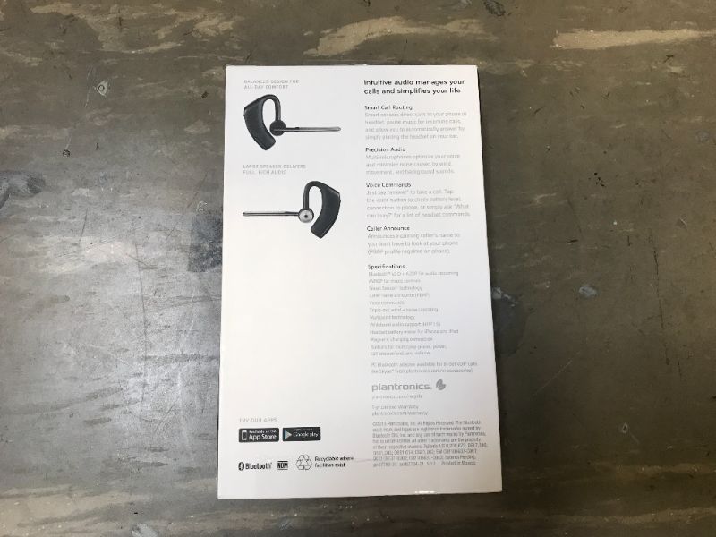 Photo 3 of Plantronics - Voyager Legend (Poly) - Bluetooth Single-Ear (Monaural) Headset - Connect to your PC, Mac, Tablet and/or Cell Phone - Frustration Free Packaging - Noise Canceling
