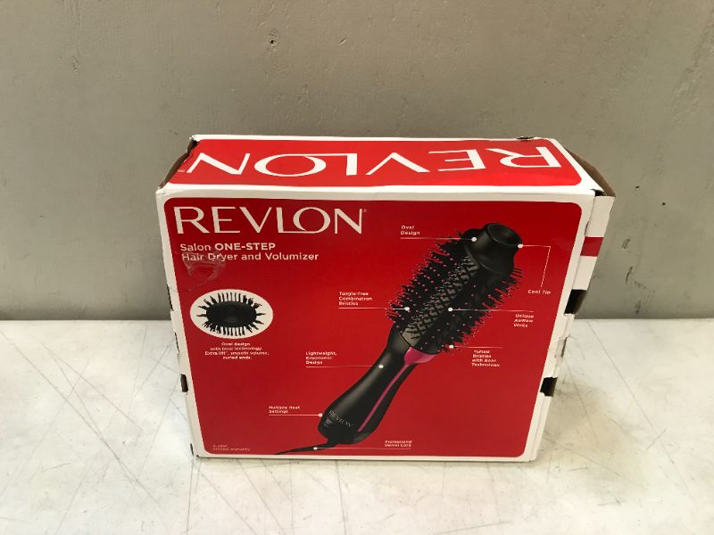 Photo 2 of REVLON One-Step Hair Dryer and Volumizer Hot Air Brush, Pink
