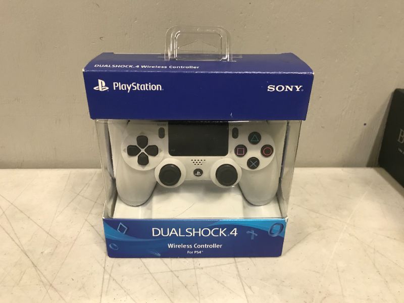 Photo 2 of Sony PS4 Dualshock 4 Wireless Controller -- Glacier White (World Edition, Model# CUH-ZCT2E) *Box image is different
