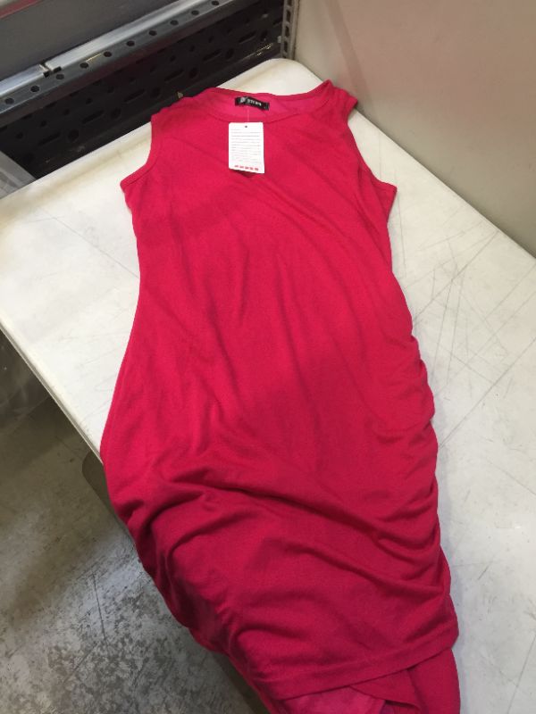 Photo 1 of BTFBM WOMENS TANK SLIM DRESS PINK 
SIZE SMALL