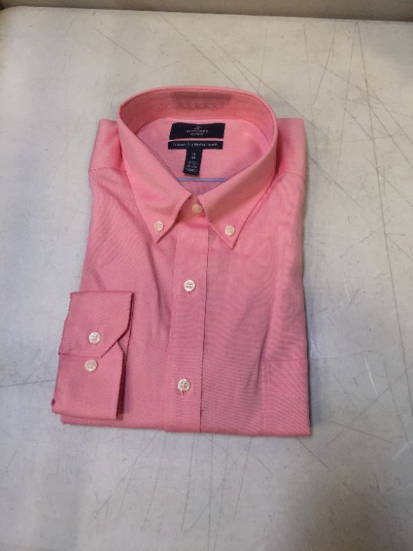 Photo 1 of BUTTONED DOWN MENS LONG SLEEVE SHIRT PINK
SIZE 17 34