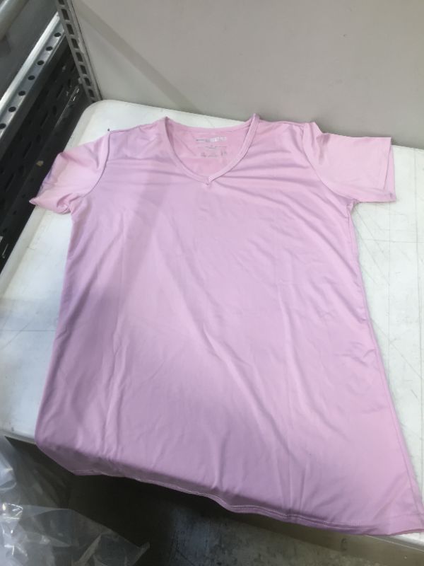 Photo 2 of REAL ESSENTIALS WOMENS SHIRTS BLACK/WHITE/GREY/PINK/GREEN
5 PCK