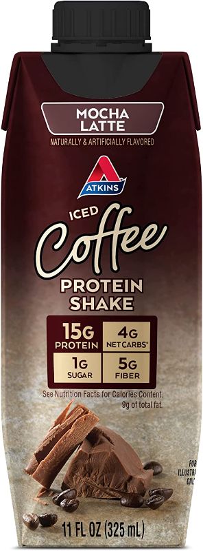 Photo 1 of Atkins Mocha Latte Protein-Rich Shake. With High-Quality Protein. Keto-Friendly and Gluten Free. Value Pack. (8 Shakes)*Packaging May Vary
EXP 07/16/2022