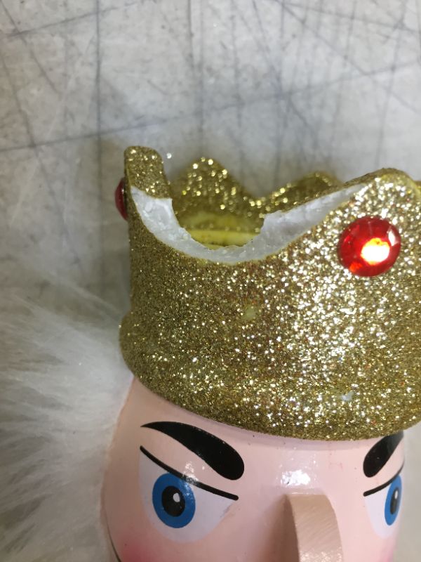 Photo 2 of Glitter Nut Cracker 15 inch--crown chipped