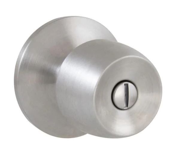 Photo 1 of Brandywine Stainless Steel Bed and Bath Door Knob
