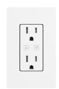 Photo 1 of 15 Amp 120-Volt Smart Hubspace Tamper Resistant Duplex Outlet Wi-Fi and Bluetooth Enabled, White
