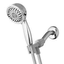 Photo 1 of 5-Spray 3.5 in. Single Wall Mount 1.8 GPM Handheld Shower Head in Chrome
