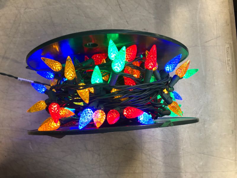 Photo 1 of 49.6 ft. 150-Light C6 LED Multi Color Strings Light
