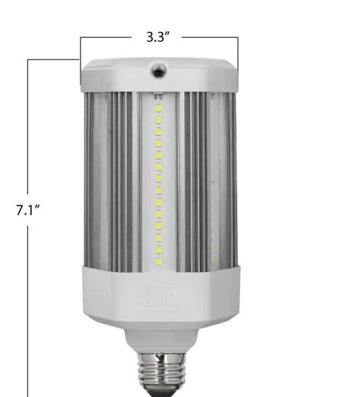 Photo 1 of 300W Equivalent Corn Cob Motion Activated & Dusk To Dawn High Lumen Daylight (5000K) HID Utility LED Light Bulb (1-Bulb) (unable to test in facilities)