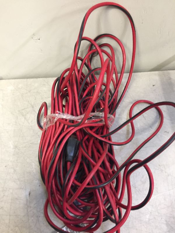 Photo 3 of 
100 ft. 16/3 Indoor/Outdoor Extension Cord, Red and Black