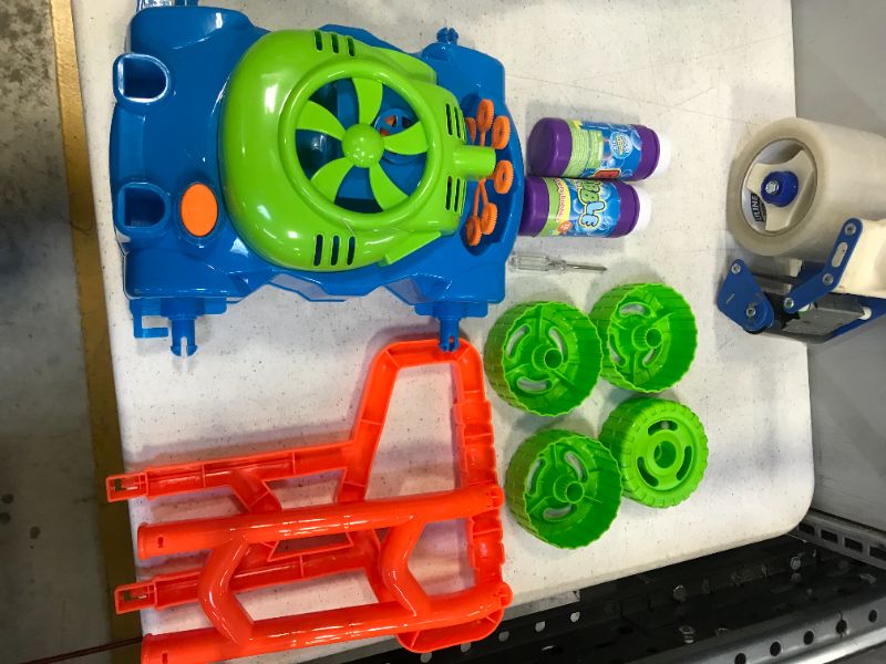 Photo 1 of MOZOOSON Gifts for 2-10 Years Old Kids, Bubble Machine Bubble Mower for Toddlers, Kids Bubble Lawn Blower Machine with 2x118ml Bubble Solutions, Outdoor Toys Gifts for 2 3 4 5 6 7 8 Kids Girls Boys
