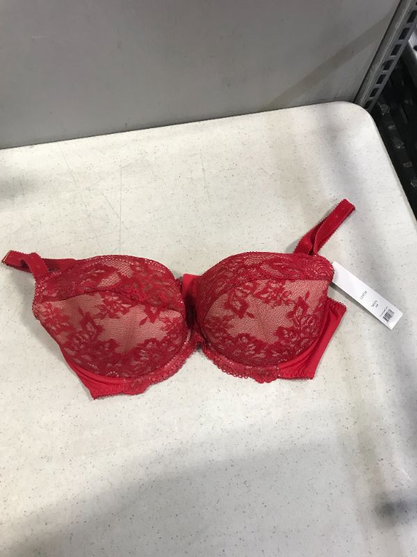 Photo 1 of LAVINA LINGERIE 36D RED WOMENS LACE BRA