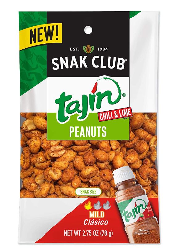 Photo 2 of Snak Club Tajin Chili & Lime Peanuts, Mild, 2.75 Ounce (Pack of 12)
exp oct 20 2021