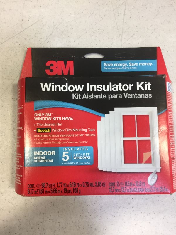 Photo 2 of 3m Indoor Window Insulator Kit - 5 pack