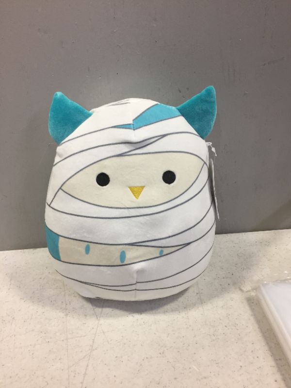 Photo 3 of Squishmallows 8" Winston The Mummy Owl - Official Kellytoy Exclusive Halloween Plush - Cute and Soft Stuffed Animal Toy - Great Gift for Kids
