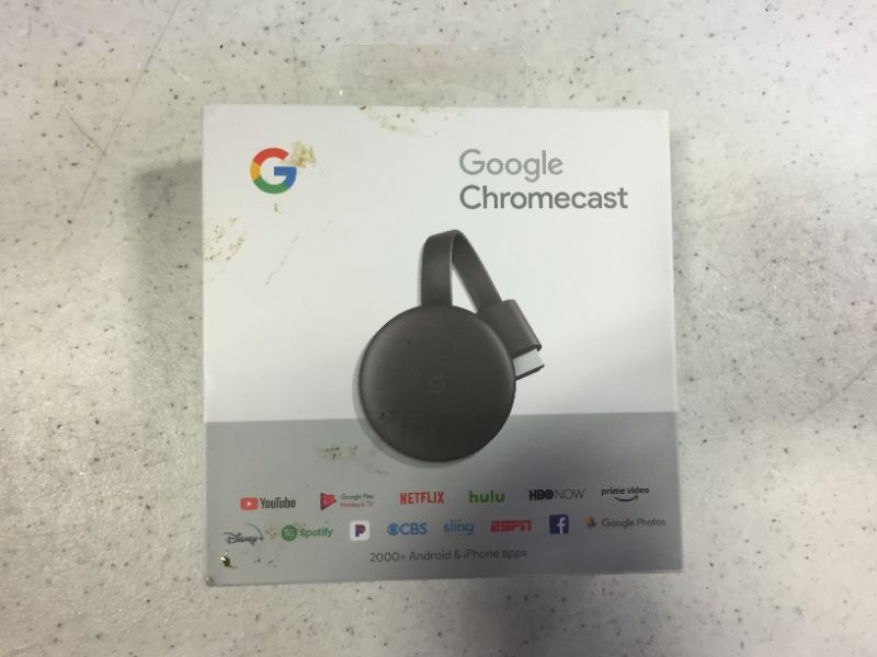 Photo 3 of Google Chromecast - Streaming Device with HDMI Cable - Stream Shows, Music, Photos, and Sports from Your Phone to Your TV
