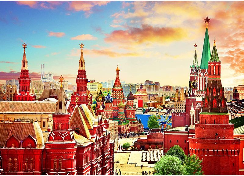 Photo 1 of Jigsaw Puzzles 1000 Pieces for Adults Kremlin Large Puzzles for Adults 1000 Piece Educational Games Home Decoration Puzzle for Kids Over 14 Years Old
