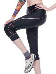 Photo 1 of 4ucycling women cycling leggins pants color black and pink size small