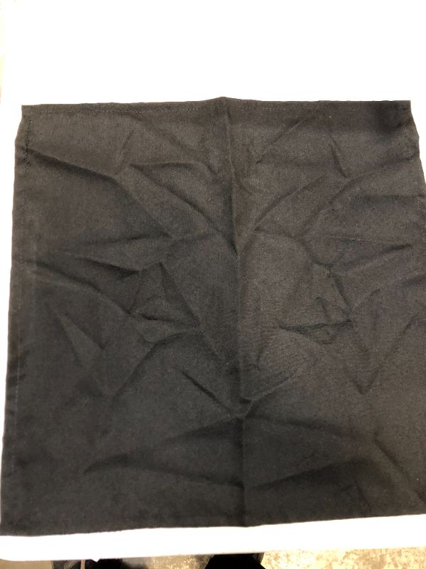 Photo 1 of 17 x 17 inches black handcloth's' for parties 20 count 