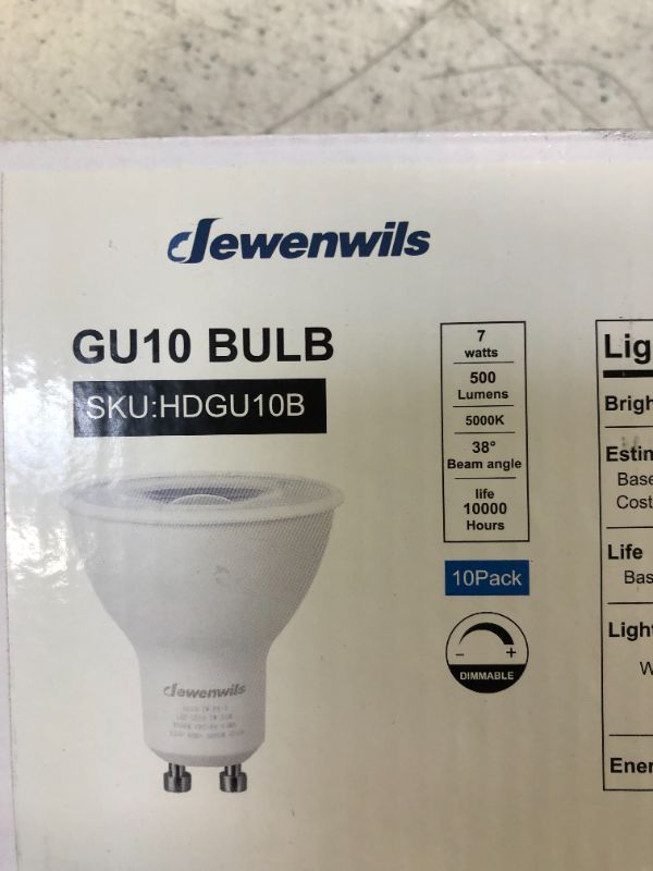 Photo 3 of DEWENWILS 10-Pack GU10 LED Dimmable Bulb