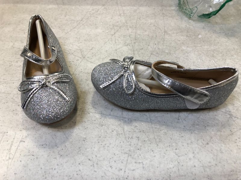 Photo 1 of girl size 13 sprinkling shoes slip on color grey 