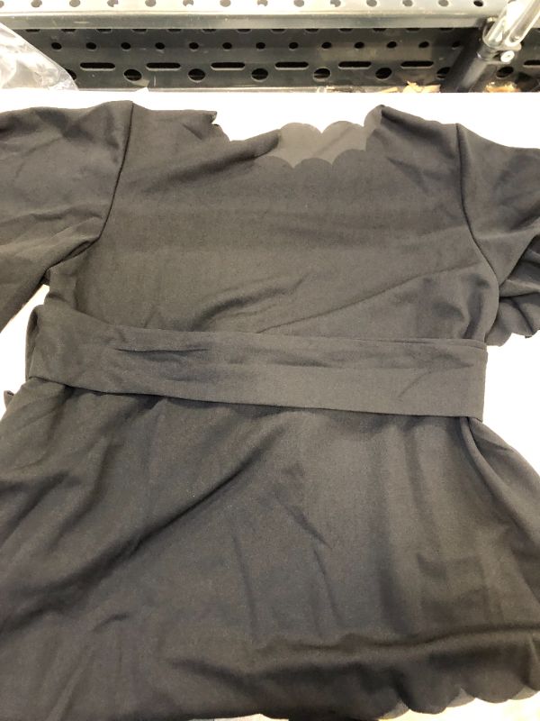 Photo 1 of womens short sleeve shirt color black size large 