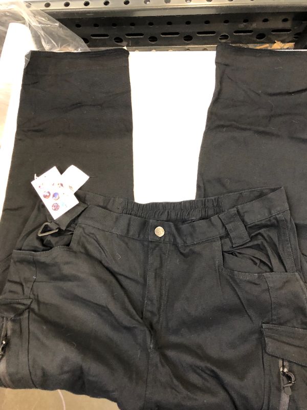 Photo 1 of mens pants cargo style color black size 39 x 30 length 