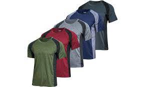 Photo 1 of 5 Pack Real Essentials Men's Dry Fit Active Performance T-Shirt size extra large 