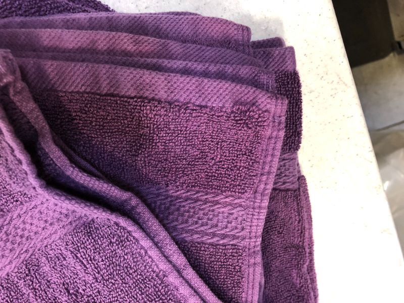 Photo 2 of 26.5 x 16 inches hand towel color violet 6 pack  