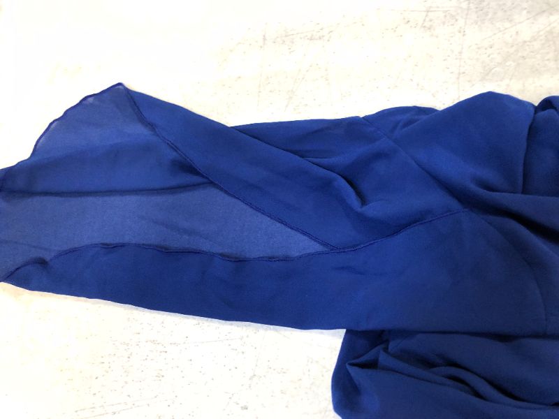 Photo 2 of womens shirt short sleeve sleeves open color blue size medium brand grace karin 