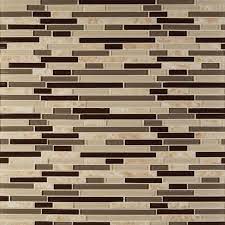 Photo 1 of Amalfi Cafe 12 in. x 12 in. x 6 mm Interlocking Glossy Glass Porcelain Mosaic Tile (1 sq. ft.) 4  
 count 
