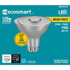 Photo 1 of 120-Watt Equivalent PAR38 Dimmable ENERGY STAR Flood LED Light Bulb Bright White (2-Pack)
