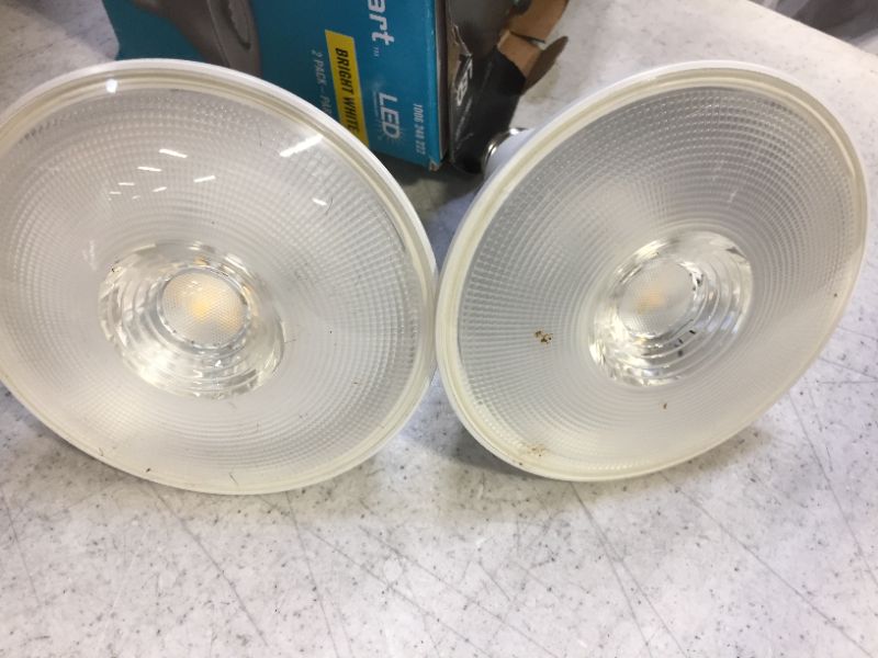 Photo 1 of 120-Watt Equivalent PAR38 Dimmable ENERGY STAR Flood LED Light Bulb Bright White (2-Pack)
