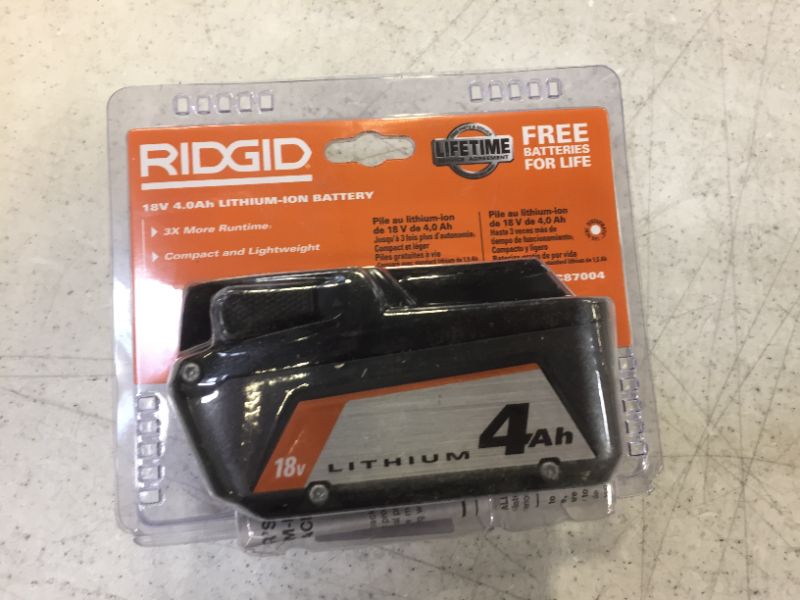 Photo 1 of 18V Lithium-Ion 4.0 Ah Battery
