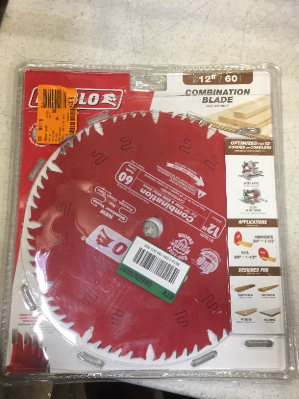 Photo 2 of 12 in. x 60-Tooth Combination Circular Saw Blade
