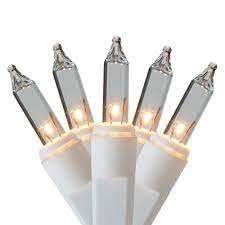 Photo 1 of GE 300 ct. Clear Mini Icicle Christmas Lights with White Wire and 2.5 in. Spacin