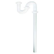 Photo 1 of 1-1/2 in. White Plastic Sink Drain S-Trap
