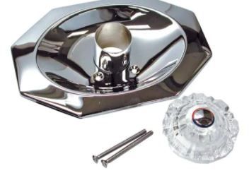 Photo 1 of 1-Handle Valve Trim Kit in Chrome (Valve Not Included)

