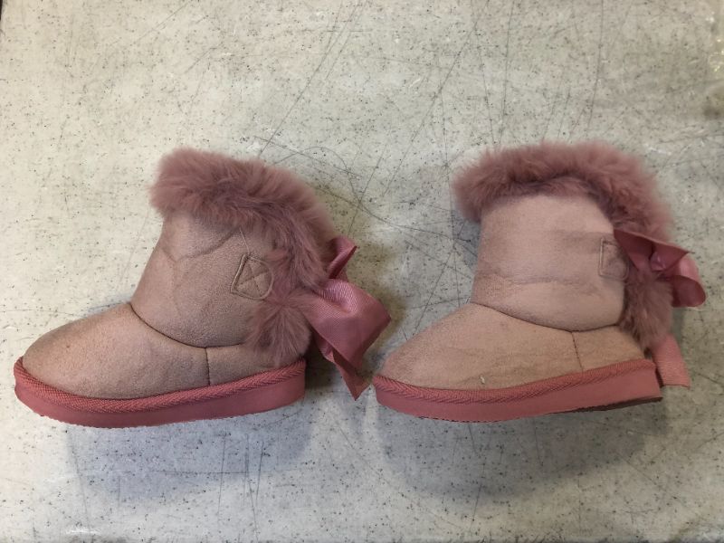 Photo 1 of childrens girls boots color pink size 7.5 