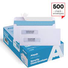 Photo 1 of Aimoh #10 Single Left Window Envelopes -Gummed Closure -Size 4-1/8x9-1/2 Inches -24LB-500 Count
